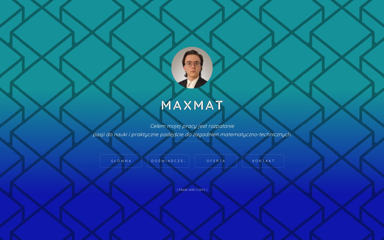Carrd profile picture for @maxmat